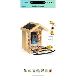 ®‎ BL01 Smart Bird Feeder with Camera, Free AI for 10000+Species 64GB Card 1080P